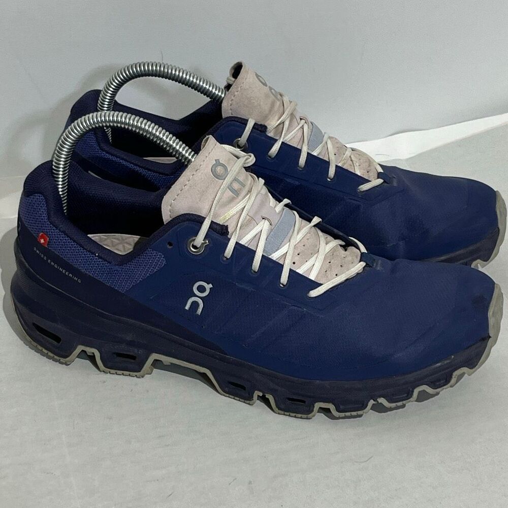 ON Womens Blue Cloudventure Low Top Trail‎ Running Sneaker Shoes Size 10